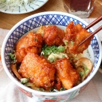 親子炸雞塊蓋飯定食